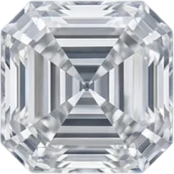 Asscher step cut diamond